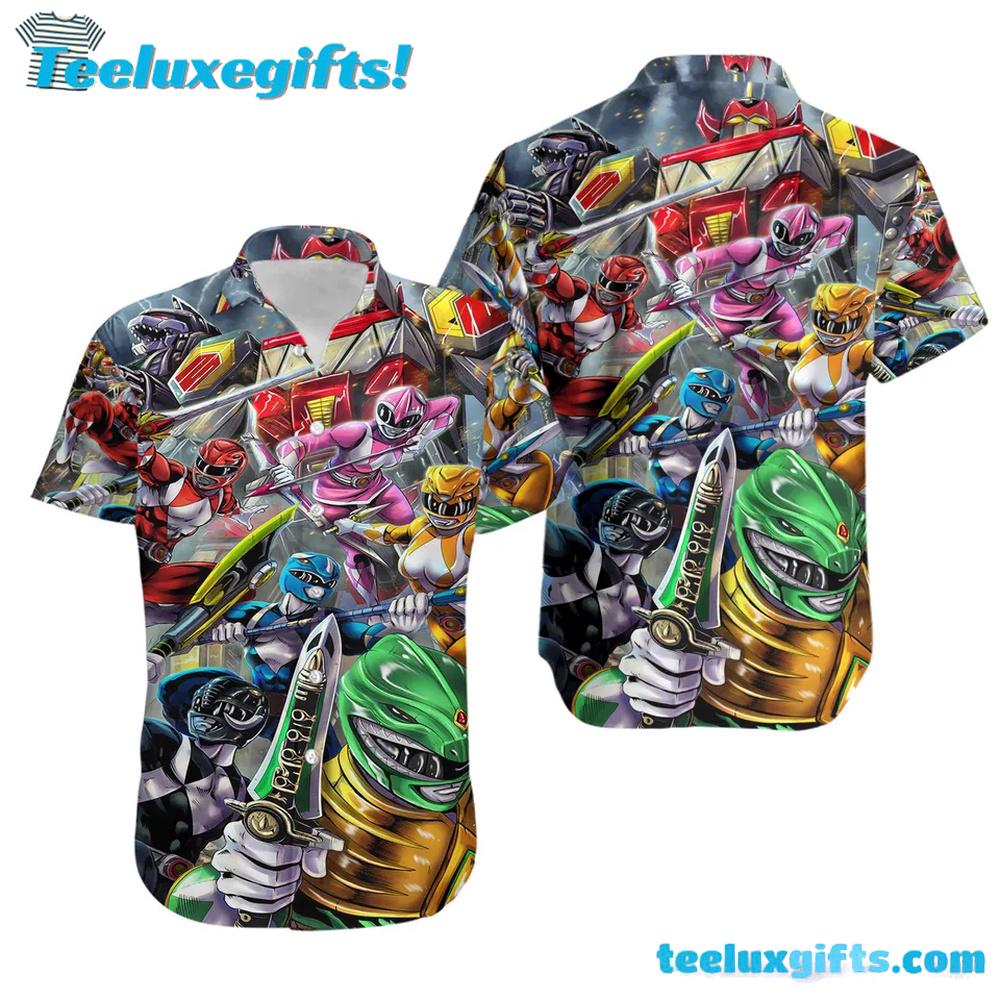 Power Ranger Unisex Hawaiian Shirt Power Ranger Unisex Hawaiian Shirt