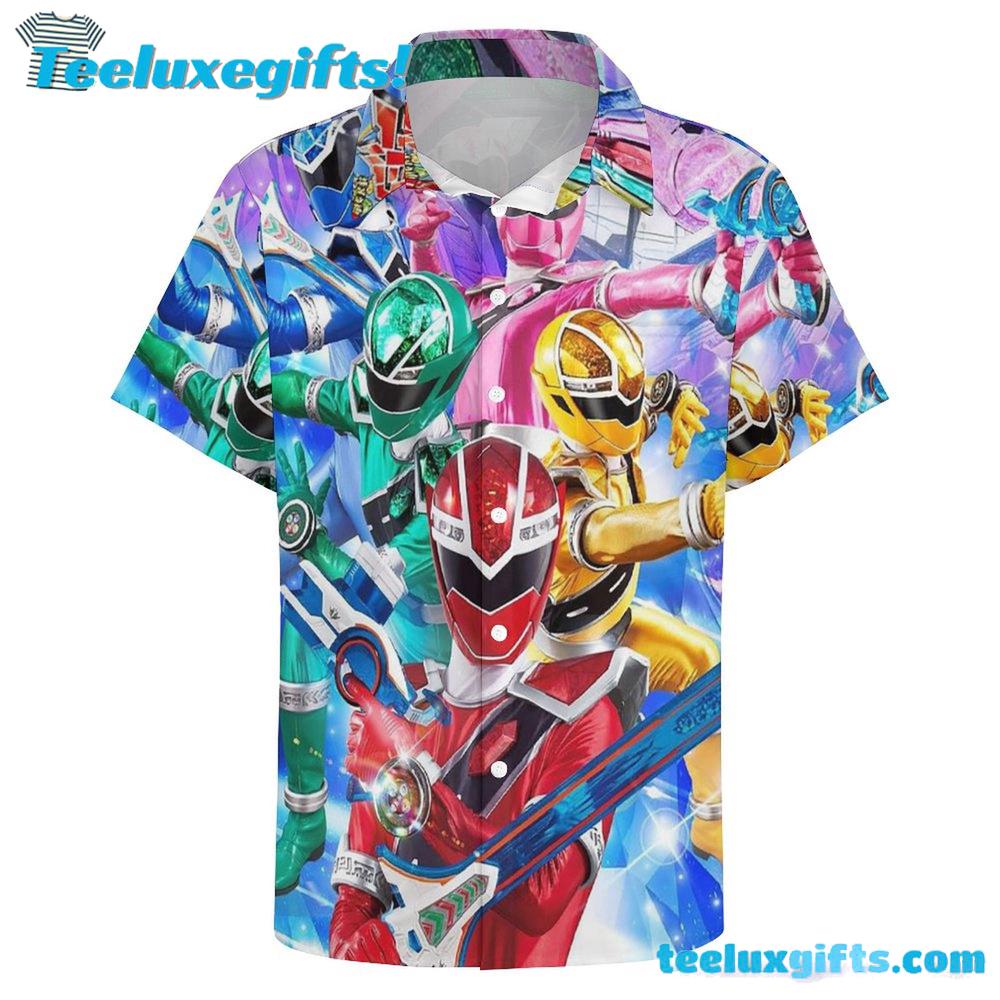 Power Rangers Summer Hawaiian Shirt Power Rangers Summer Hawaiian Shirt