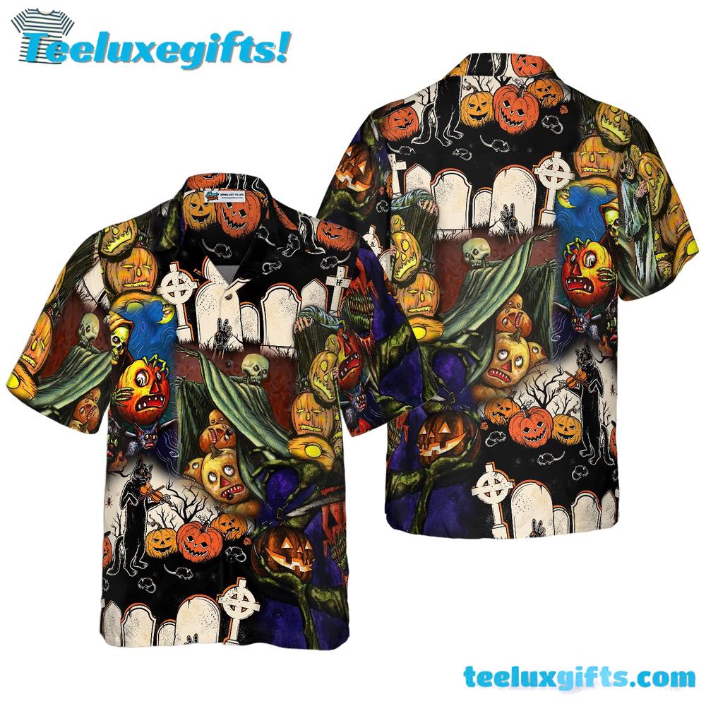 Pumpkin Night Is Coming Hawaiian Shirt