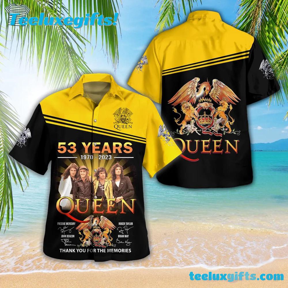 Queen Band 53 Years Anniversary Summer Aloha Hawaiian Shirt