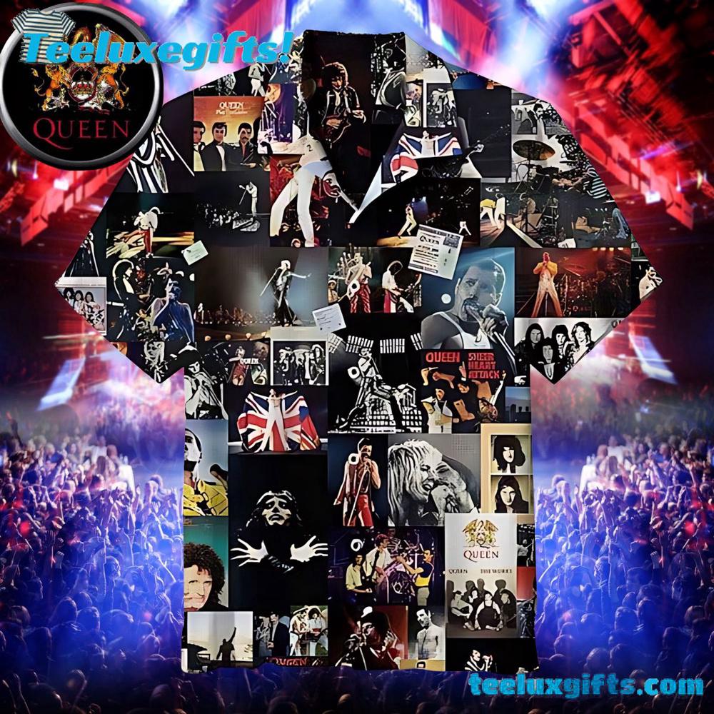 Queen Band Collage Universal Summer Aloha Hawaiian Shirt