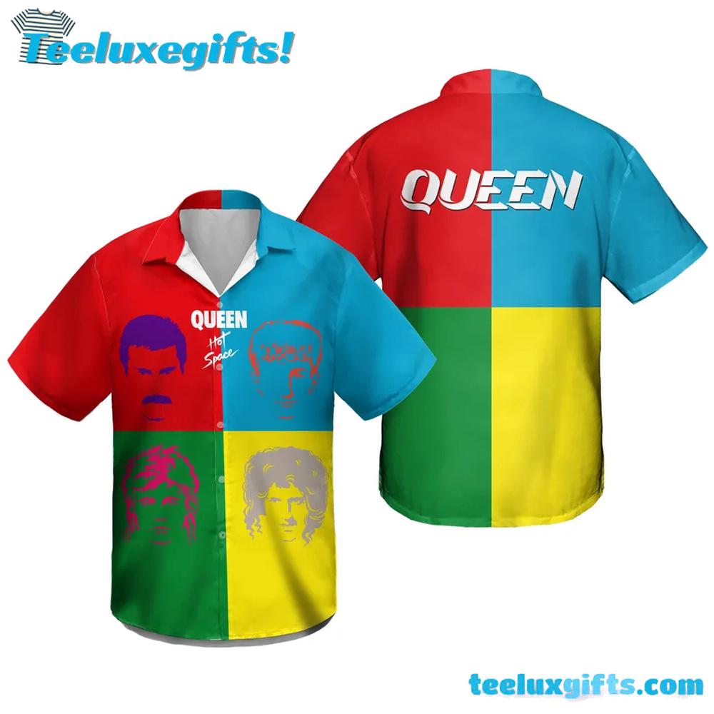 Queen Hot Space Summer Aloha Hawaiian Shirt
