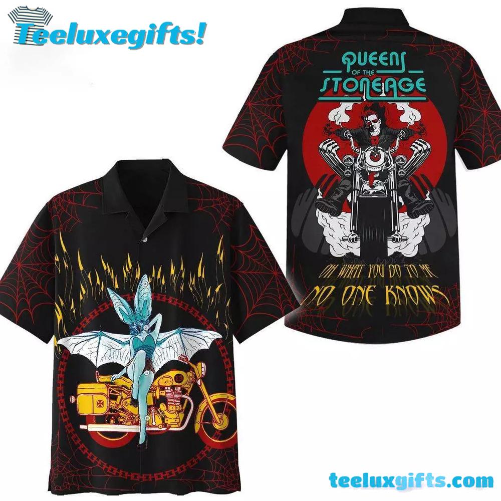 Queens Of The Stone Age Oh What You Do To Me No One Knows Summer Aloha Hawaiian Shirt