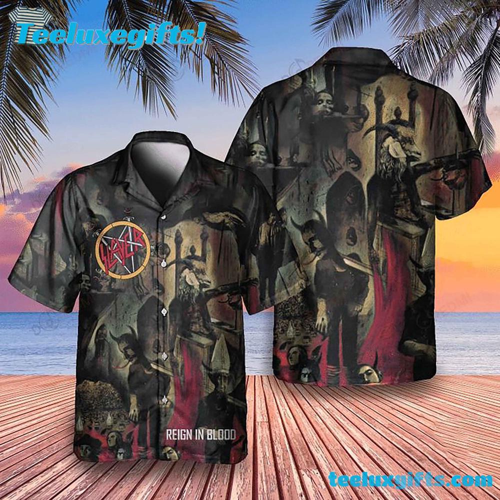 Raining Blood Song Slayer Summer Aloha Hawaiian Shirt