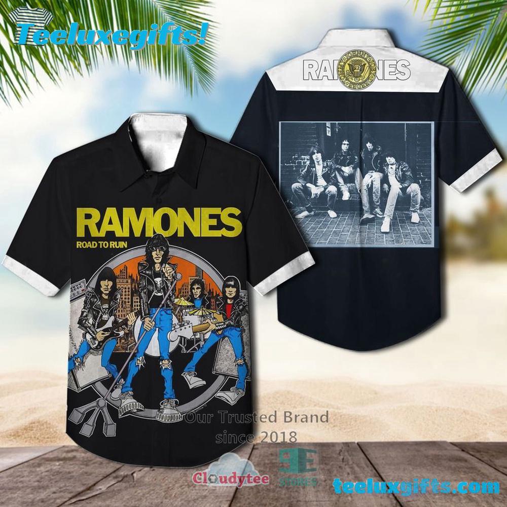 Ramones Road to Ruin Summer Aloha Hawaiian Shirt