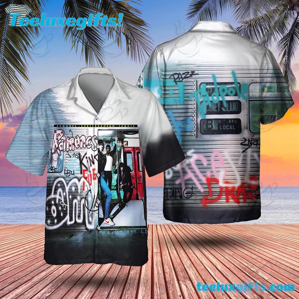 Rock Band Ramones Subterranean Jungle Summer Aloha Hawaiian Shirt