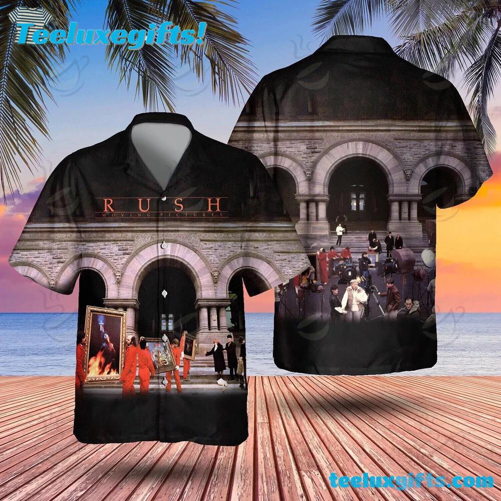 Rock Band Rush Moving Pictures Summer Aloha Hawaiian Shirt