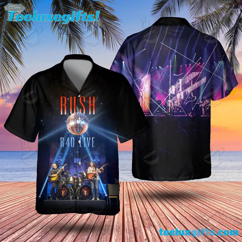 Rock Band Rush R40 Live Summer Aloha Hawaiian Shirt