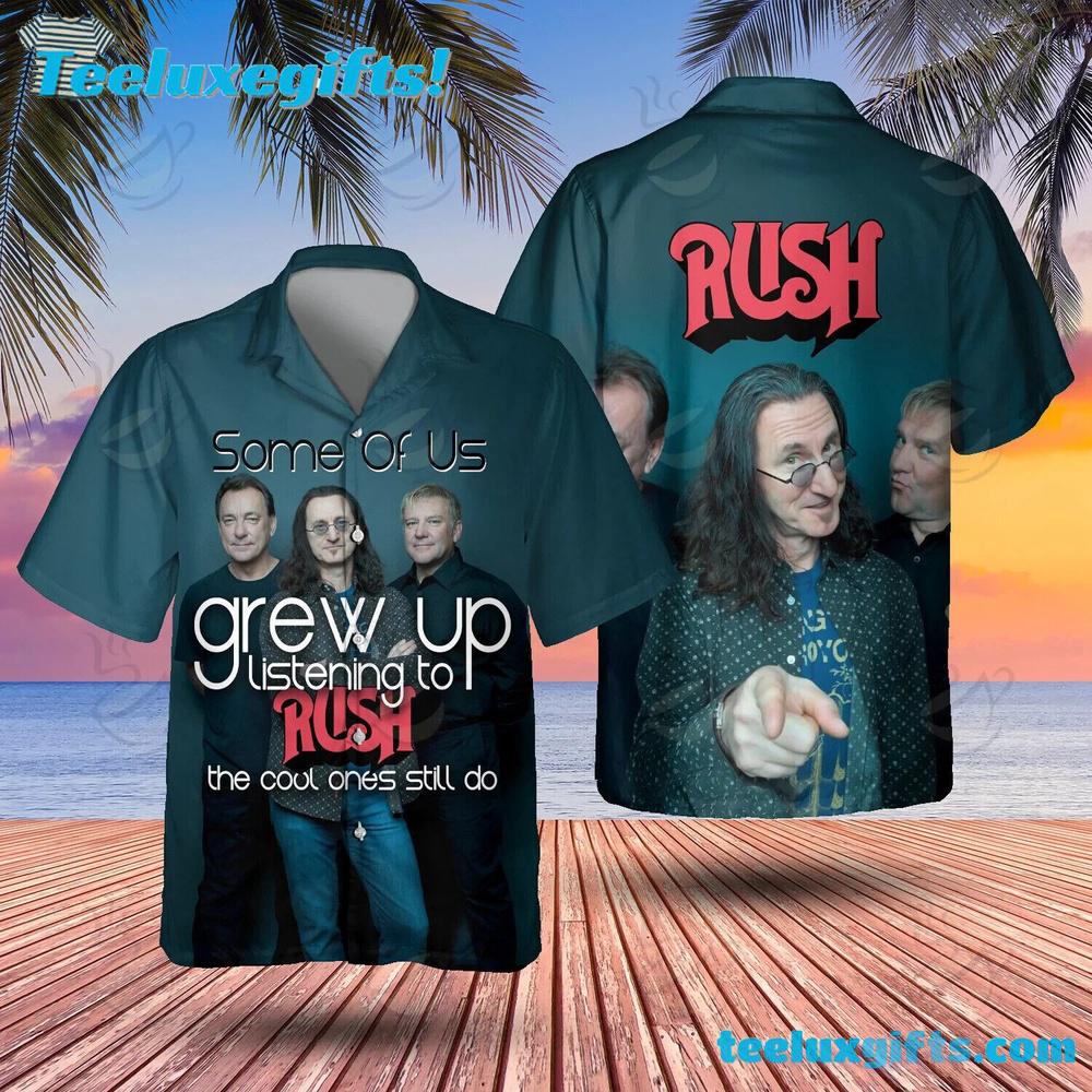 Rock Band Rush The Cool Ones Summer Aloha Hawaiian Shirt