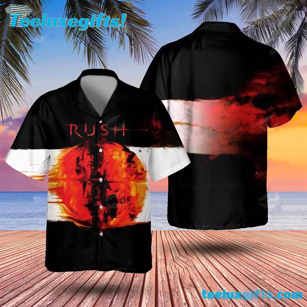 Rock Band Rush Vapor Trails Summer Aloha Hawaiian Shirt