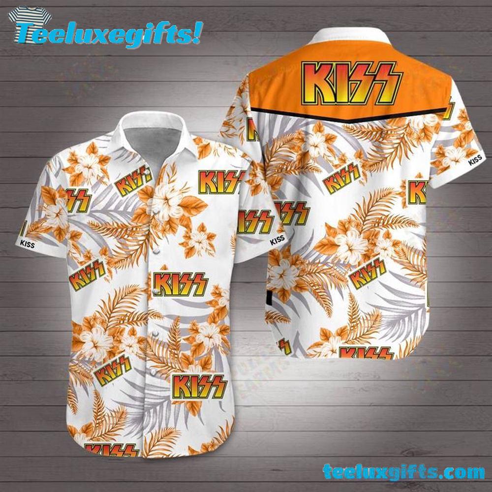 Rock the Tropics Kiss Summer Aloha Hawaiian Shirt