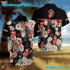 Rolling Stones Classic Rock Floral Fusion Summer Aloha Hawaiian Shirt