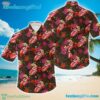 Rolling Stones Floral Tongue Logo Summer Aloha Hawaiian Shirt