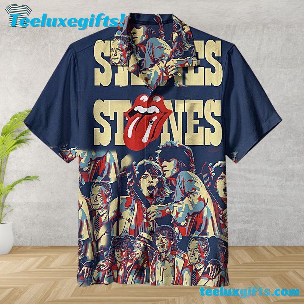 Rolling Stones Retro Vibes Summer Aloha Hawaiian Shirt