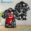 Rolling Stones Rock & Roll Graffiti Summer Aloha Hawaiian Shirt