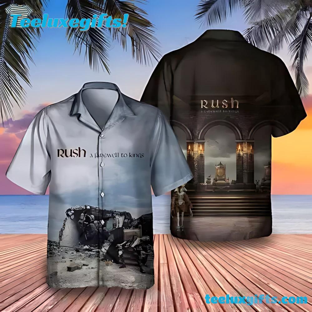 Rush A Farewell To Kings Album Summer Aloha Hawaiian Shirt
