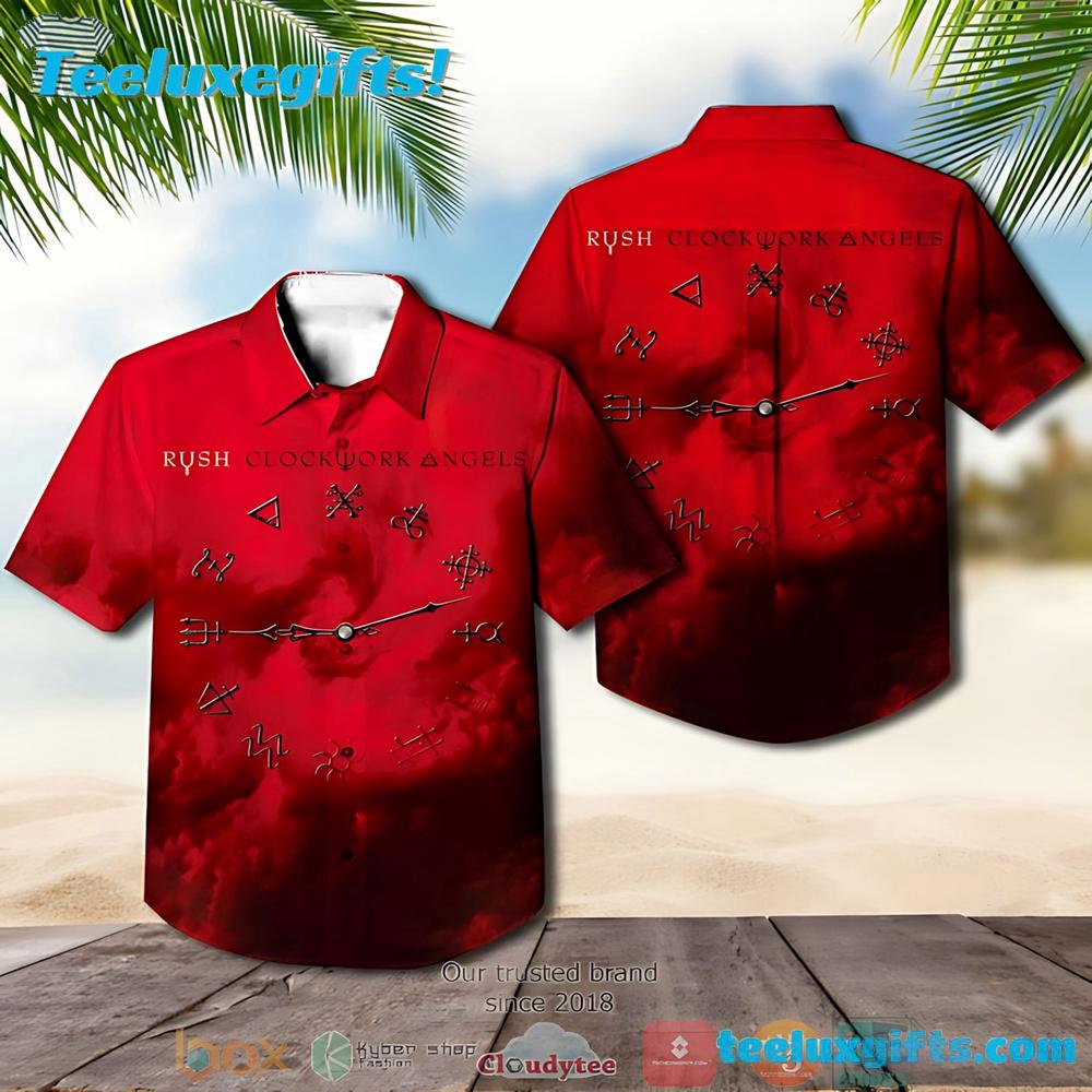 Rush Band Clockwork Angels Summer Aloha Hawaiian Shirt