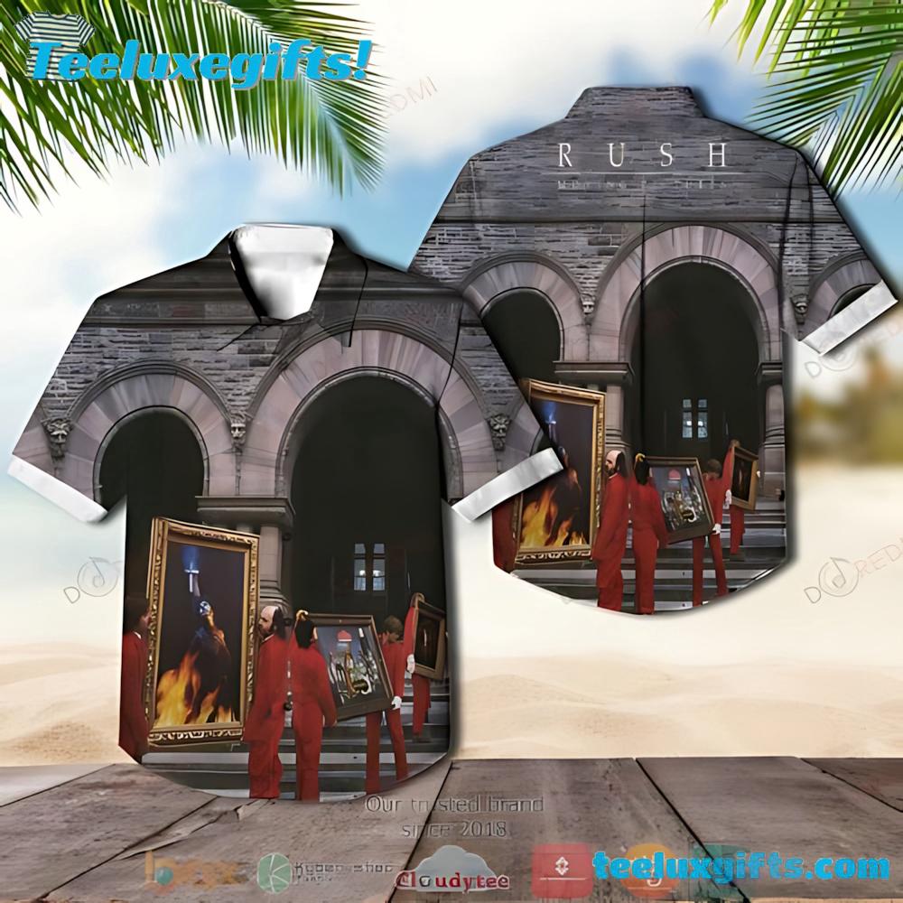 Rush Band Moving Pictures Summer Aloha Hawaiian Shirt