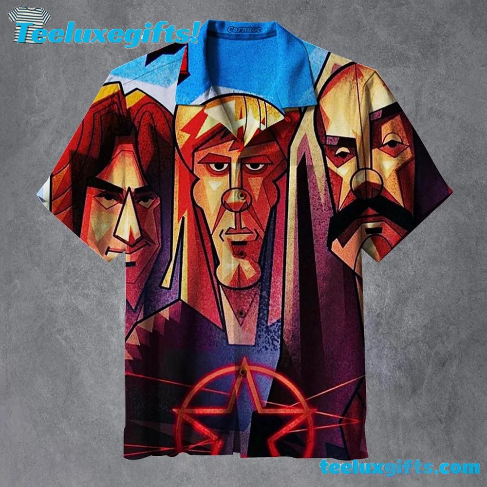 Rush Progressive Portraits Summer Aloha Hawaiian Shirt