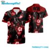 Rush Red Hibiscus Summer Aloha Hawaiian Shirt