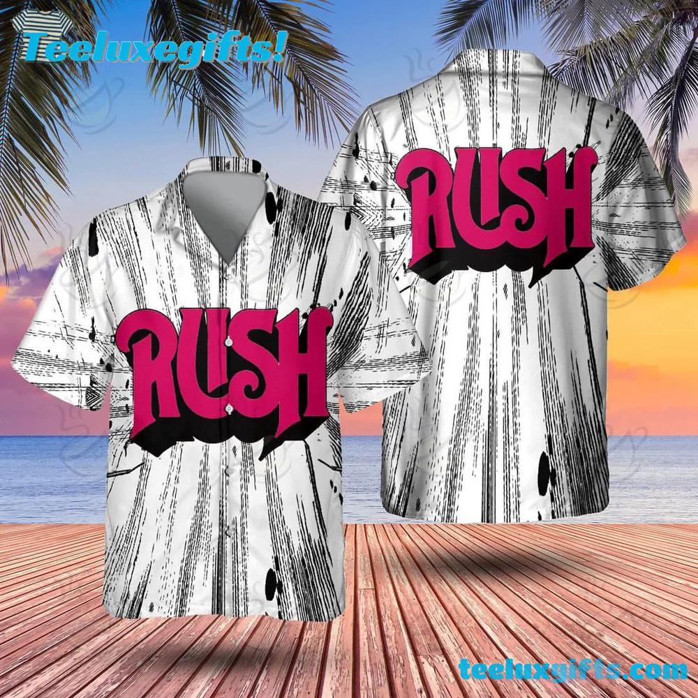 Rush Retro Logo Classic Summer Aloha Hawaiian Shirt