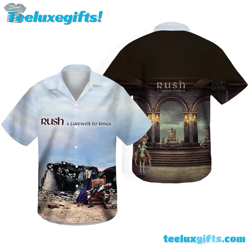 Rush Rock Band A Farewell To Kings Album Summer Aloha Hawaiian Shirt