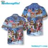 Santa Patriot American Flag Christmas Hawaiian Shirt