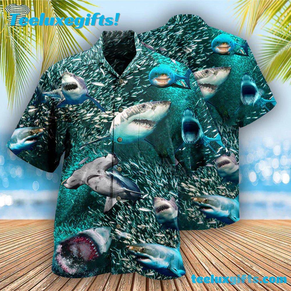 Shark In A World Full Of Fish Be A Hawaiian Shirt