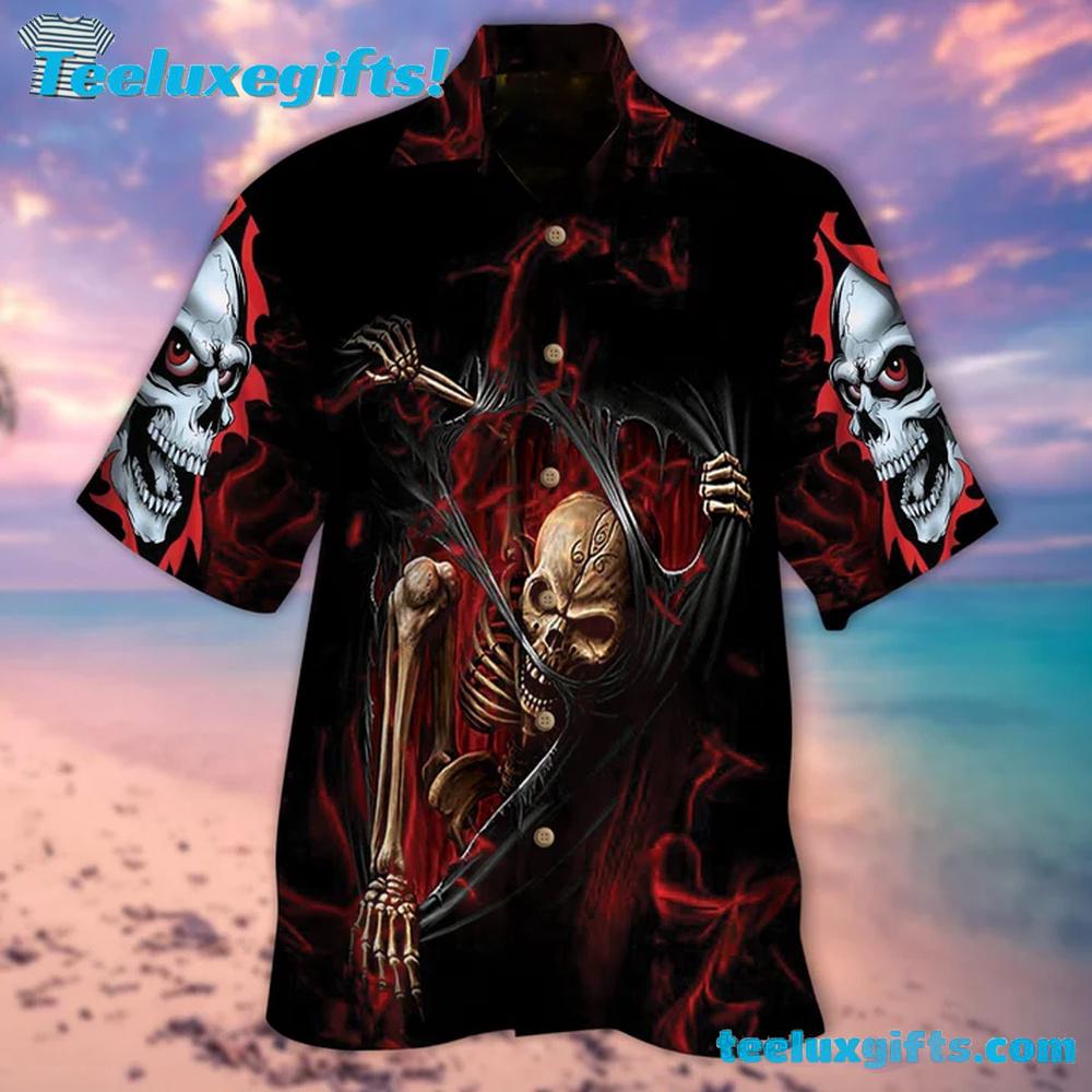 Skeleton Ripped Hawaiian Shirt Skeleton Ripped Hawaiian Shirt
