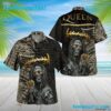 Skull Hold Style Queen Short-Sleeve Summer Aloha Hawaiian Shirt