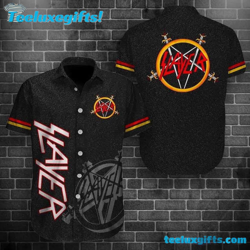 Slayer Black Sand Edition Summer Aloha Hawaiian Shirt