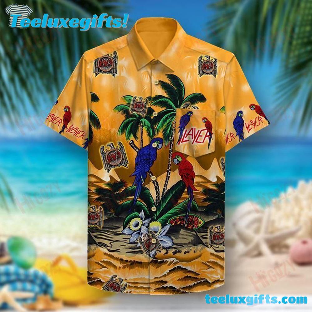 Slayer Parrot Paradise Summer Aloha Hawaiian Shirt