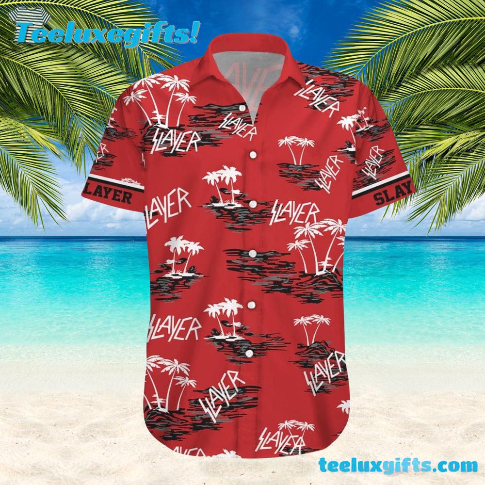 Slayer Red Island Theme Summer Aloha Hawaiian Shirt
