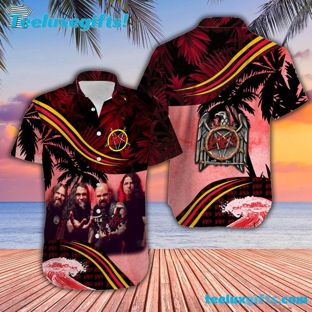 Slayer Sunset & Palms Summer Aloha Hawaiian Shirt