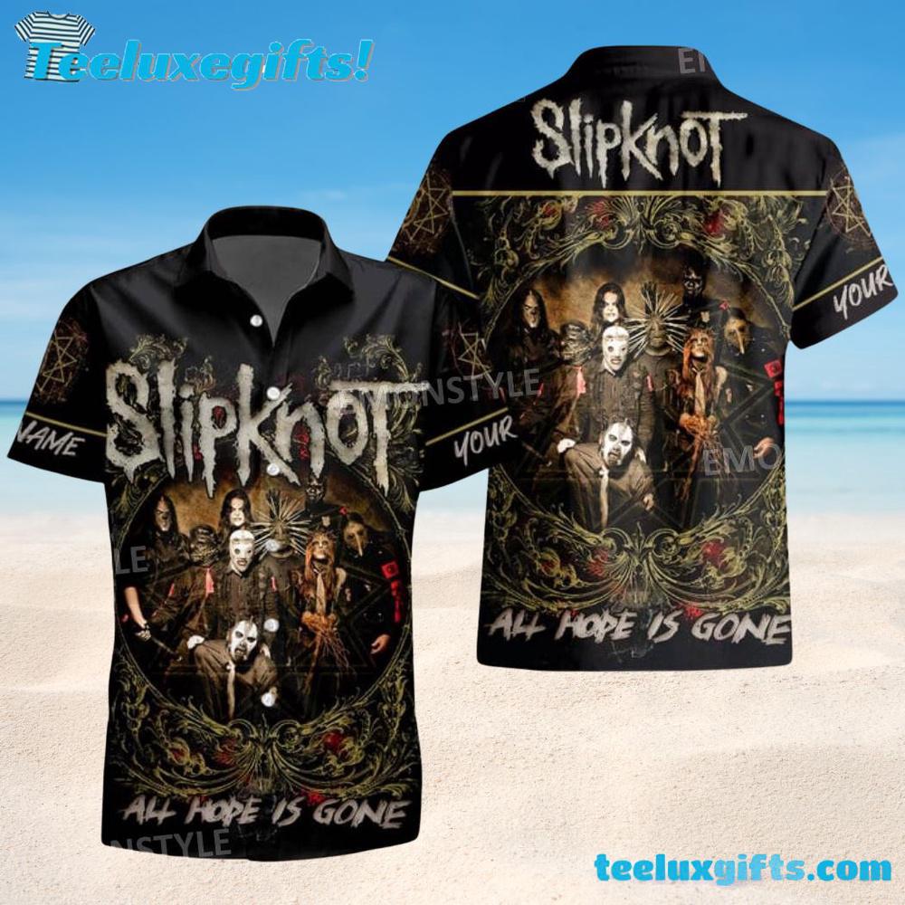 Slipknot All Hope is Gone Tribute Summer Aloha Hawaiian Shirt