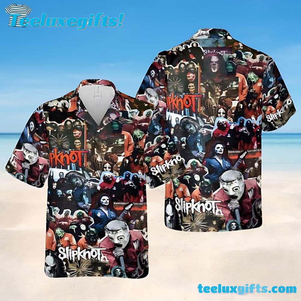 Slipknot Band Collage Vintage Styles Summer Aloha Hawaiian Shirt