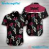 Slipknot Band Rose Skull Short Sleeve Summer Aloha Hawaiian Shirt