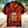 Slipknot Flaming Skull Summer Aloha Hawaiian Shirt