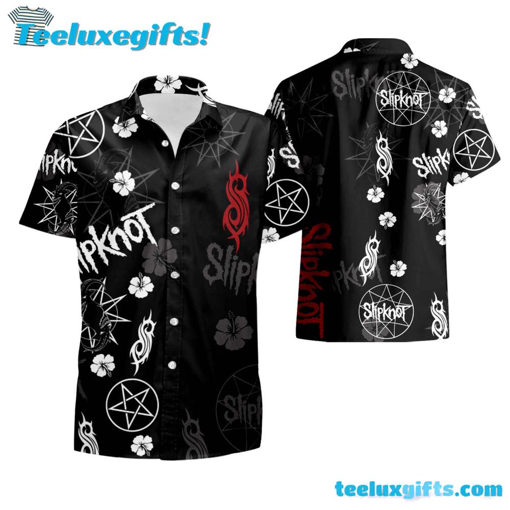 Slipknot logo Flower Summer Aloha Hawaiian Shirt