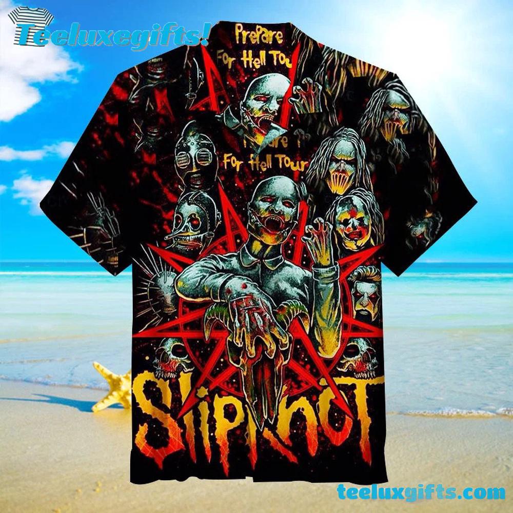 Slipknot Prepare for Hell Tour Graphic Summer Aloha Hawaiian Shirt