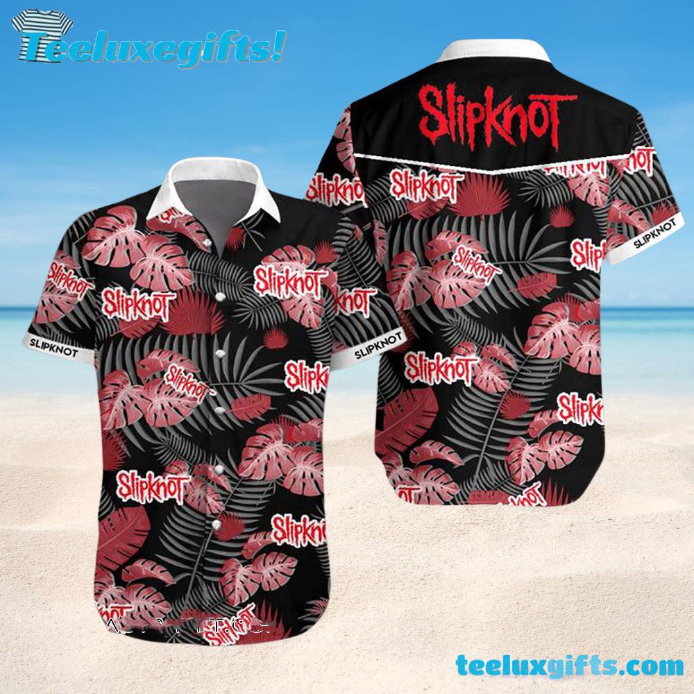 Slipknot Red Leaves Metal Summer Aloha Hawaiian Shirt