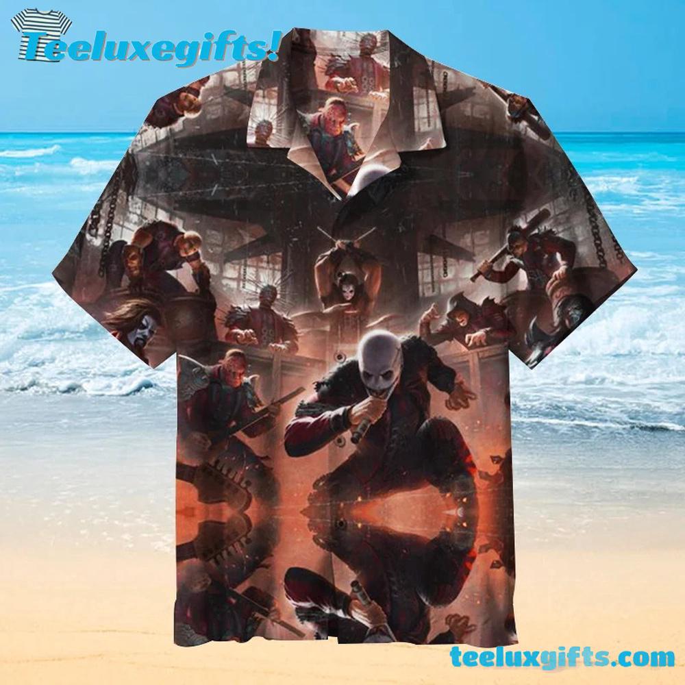 Slipknot Rock Band Action Scene Summer Aloha Hawaiian Shirt