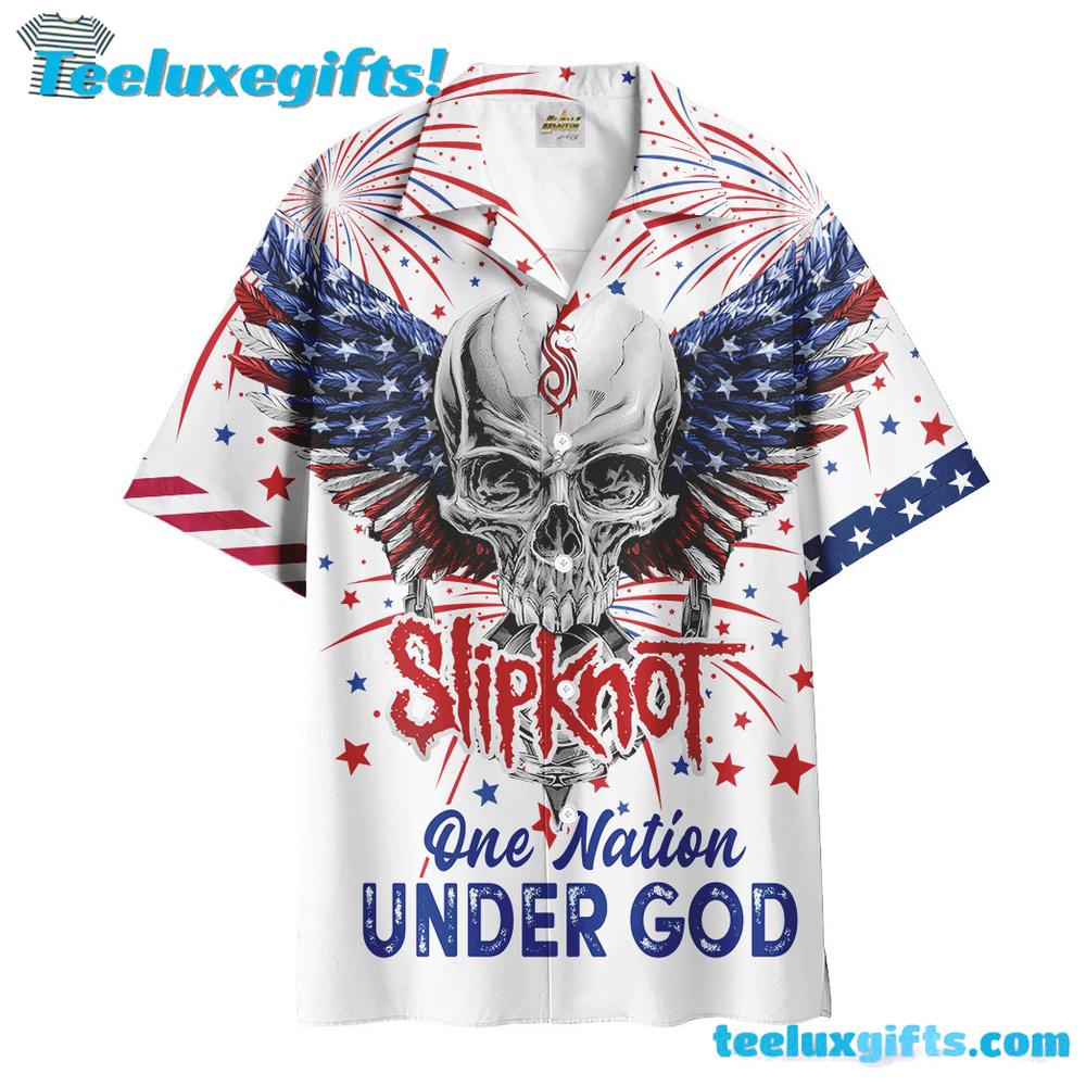 Slipknot Rock Band One Nation Under God Summer Aloha Hawaiian Shirt