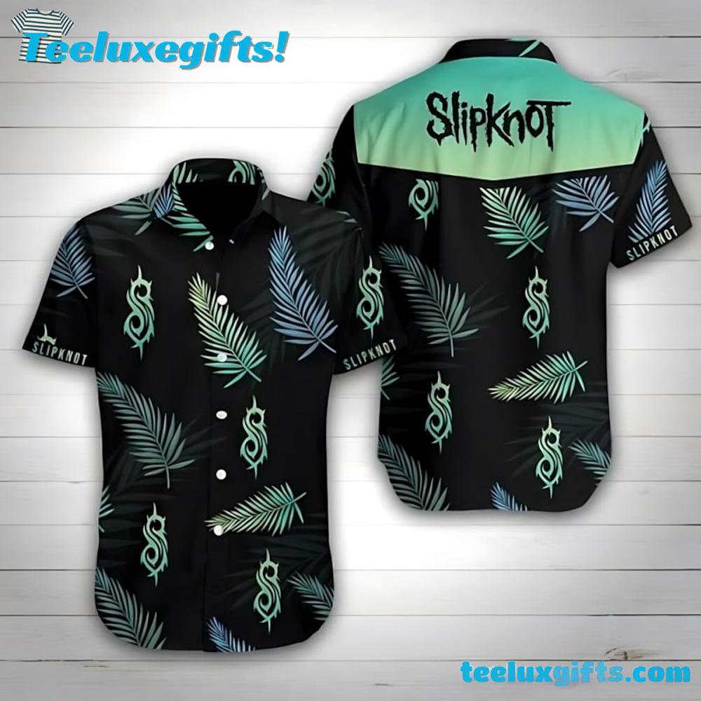 Slipknot Rock Band Palm Shadows Summer Aloha Hawaiian Shirt