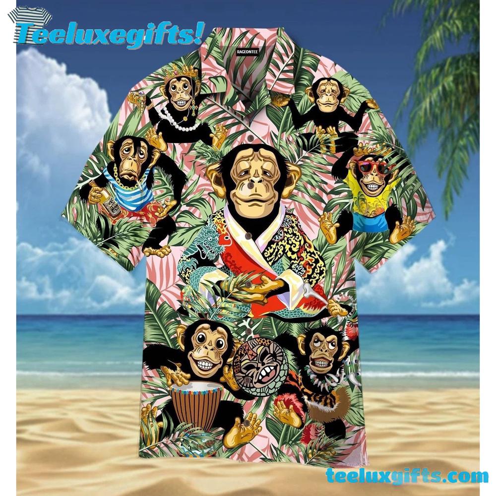 Smile Like A Monkey Hoodifize Hawaiian Shirt Smile Like A Monkey Hoodifize Hawaiian Shirt