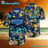 St Louis Blues Flower Hawaiian Shirt