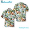 Surfing Santa Christmas Hawaiian Shirt