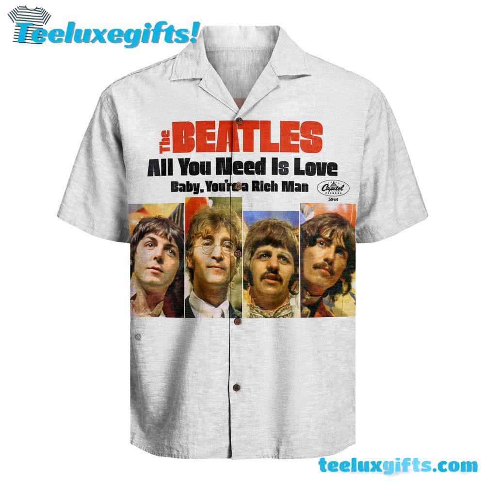 The Beatles All You Need Is LOVE-Inspired Hawaiian Shirt 2026