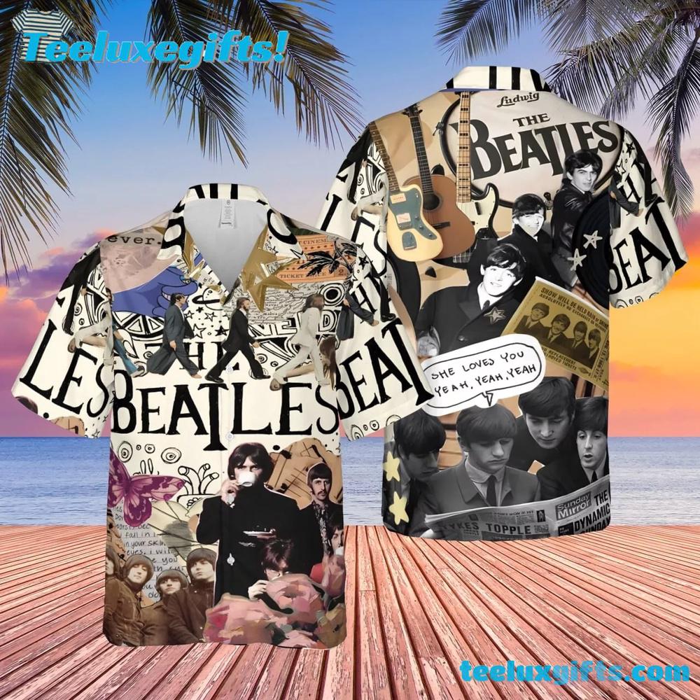 The Beatles She Love You Summer Hawaiian Shirt