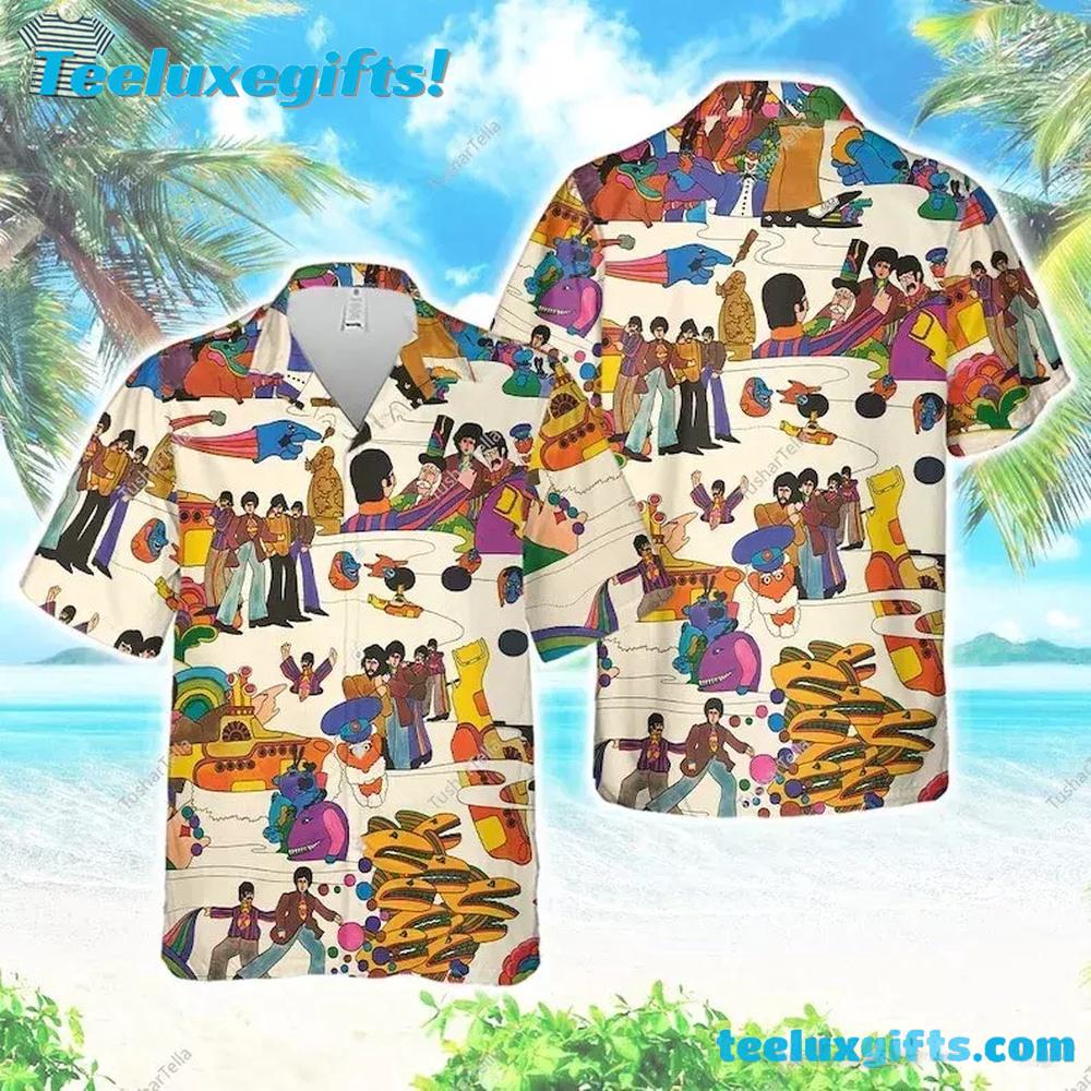 The Beatles Yellow Submarine Summer Hawaiian Shirt